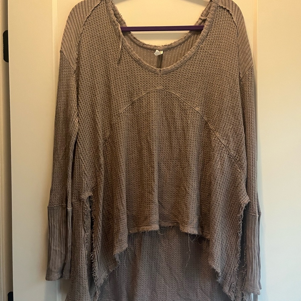 Free People Waffle Tunic